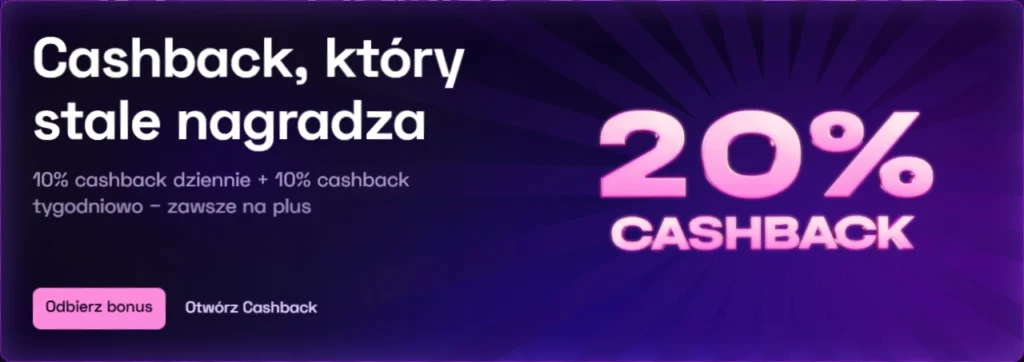 Cashback Lussurio 10% dziennie i tygodniowo